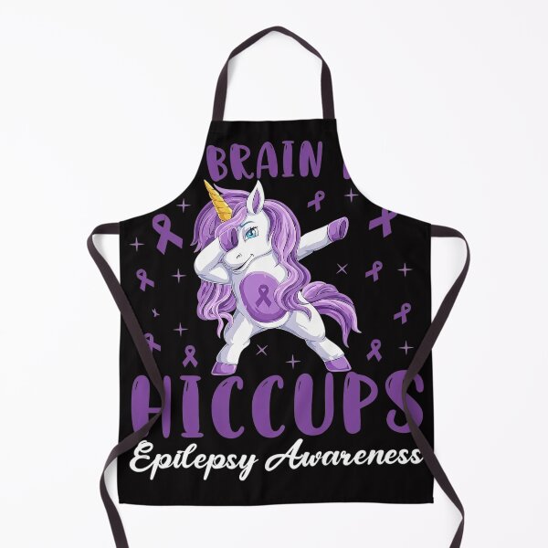 Item preview, My Brain Has Hiccups Epilepsy Awareness Day Dabbing Unicorn designed and sold by berniceschm.