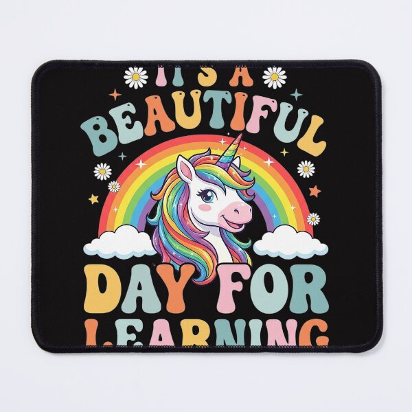 Item preview, It's A Beautiful Day Learning Unicorn Teacher Student designed and sold by berniceschm.