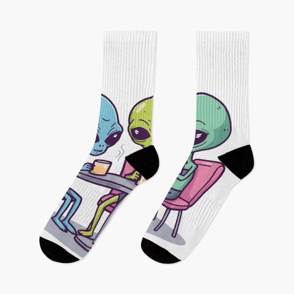 Item preview, Alien Coffee Club – Funny Sci-Fi Cartoon Design designed and sold by Thompika.