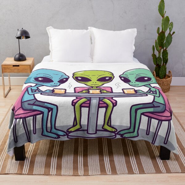 Item preview, Alien Coffee Club – Funny Sci-Fi Cartoon Design designed and sold by Thompika.