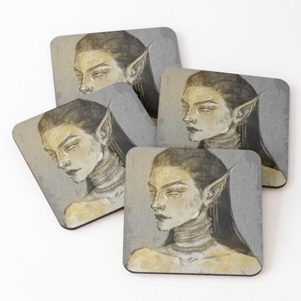 Item preview, FANTASY ELF WOMAN PORTRAIT YELLOW designed and sold by LIS AND MELIVERSO.