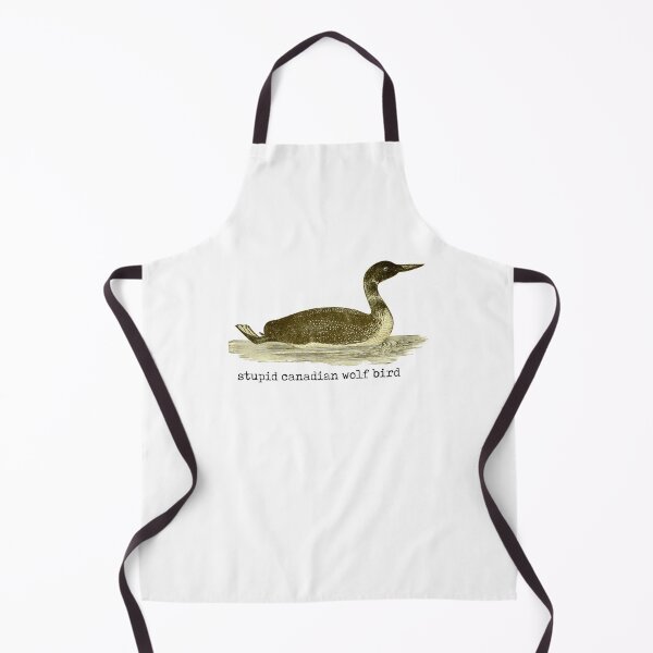 Item preview, Stupid Canadian Wolf Bird - Heated Rivalry / Funny Vintage Loon Art, Cottage, Ilya Rozanov, Shane Hollander, Hollanov designed and sold by RosefinchArt.