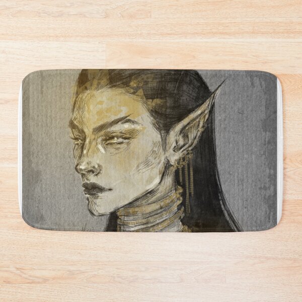 Item preview, FANTASY ELF WOMAN PORTRAIT YELLOW designed and sold by LIS AND MELIVERSO.