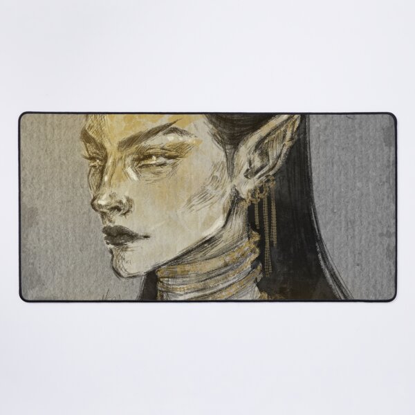 Item preview, FANTASY ELF WOMAN PORTRAIT YELLOW designed and sold by LIS AND MELIVERSO.