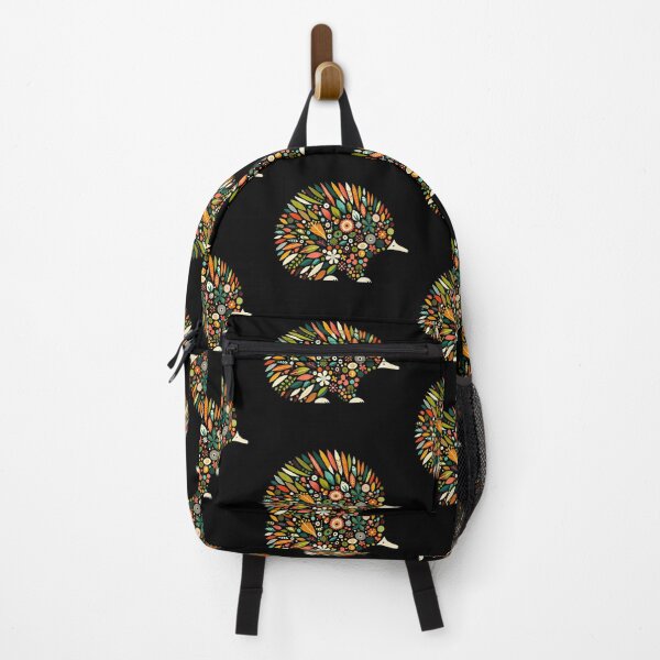 Item preview, Floral Echidna with Folk Motifs – Scandinavian Folk Art by heidiannemorris © designed and sold by FOLK ART FUSION by heidiannemorris.