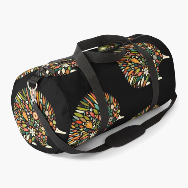 Item preview, Floral Echidna with Folk Motifs – Scandinavian Folk Art by heidiannemorris © designed and sold by FOLK ART FUSION.