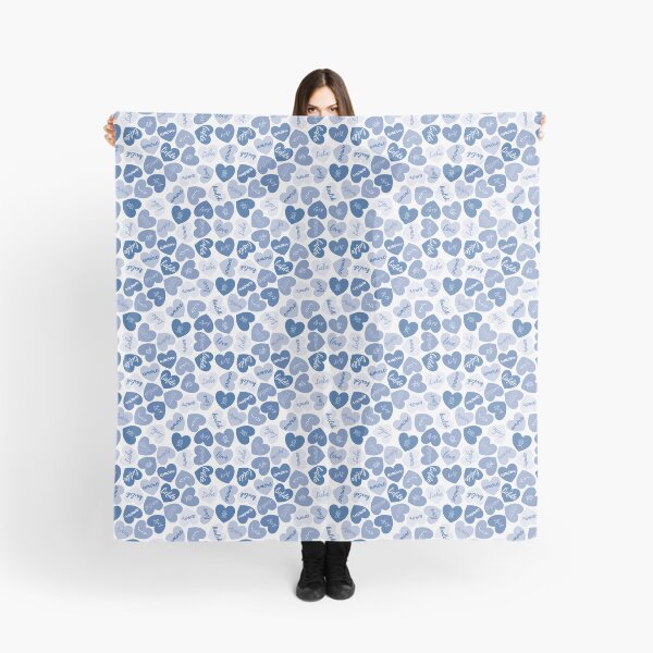 Item preview, love in different languages blue pattern designed and sold by winterpumpkin.