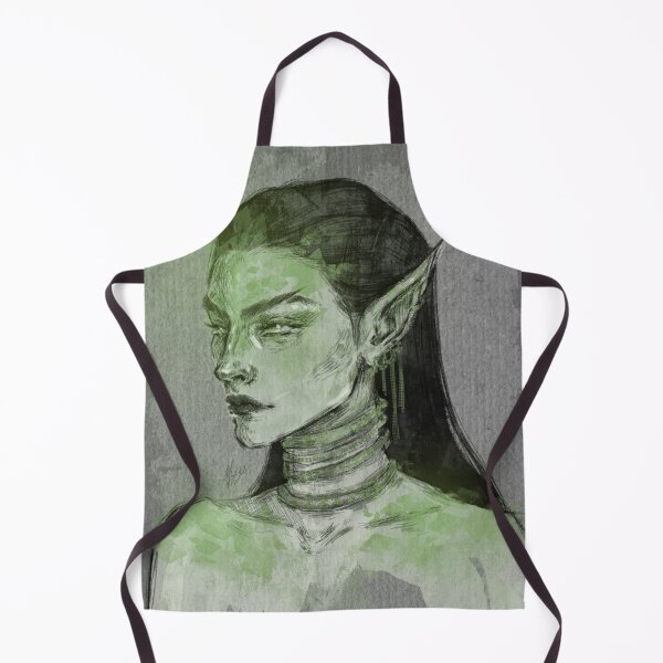 Item preview,  FANTASY ELF WOMAN PORTRAIT LIME GREEN designed and sold by LIS AND MELIVERSO.