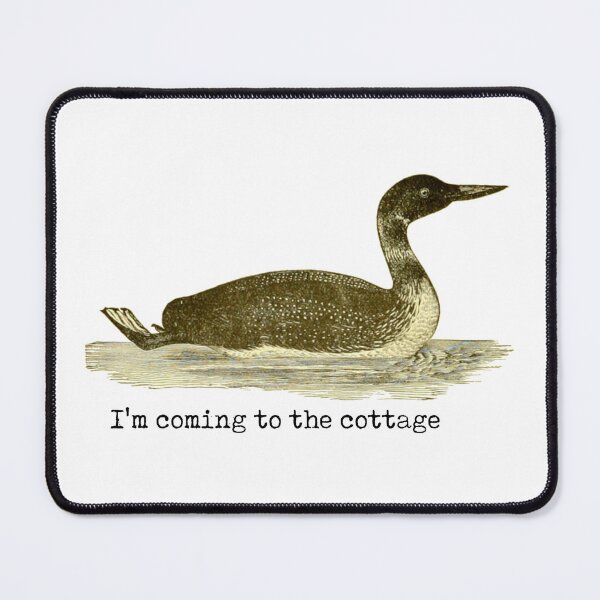 Item preview, I'm coming to the cottage - Heated Rivalry / Funny Vintage Loon Art, Cottage, Ilya Rozanov, Shane Hollander, Hollanov, Stupid Canadian Wolf Bird designed and sold by RosefinchArt.