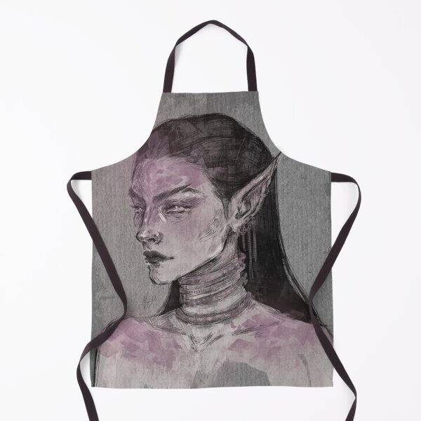 Item preview, FANTASY ELF WOMAN PORTRAIT PINKISH GREY designed and sold by LIS AND MELIVERSO.