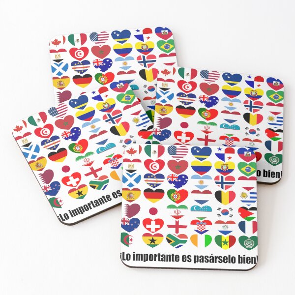 Item preview, Camiseta ¡Lo importante es pasárselo bien! - Hearts of Banderas Mundial 2026 designed and sold by wewantpeace.