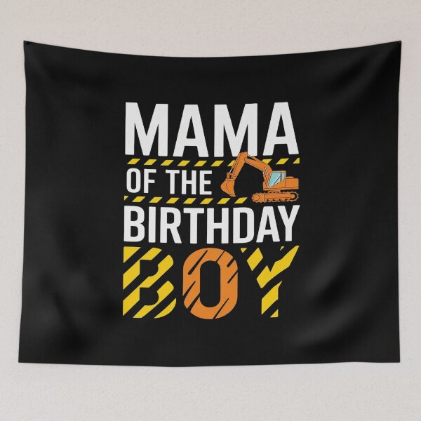 Item preview, vehicle construction excavator Mama of the Birthday Boy  designed and sold by AquaKiev.