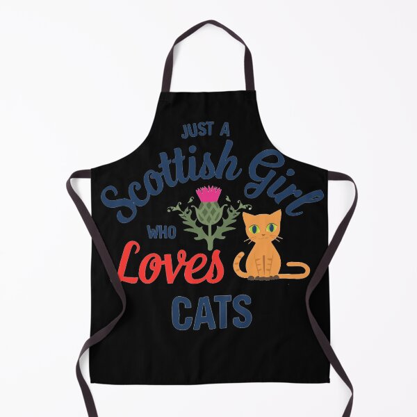 Item preview, Scottish Cat Lover Thistle Design - Just a Girl Who Loves Cats Scotland designed and sold by Loom on the Loch.