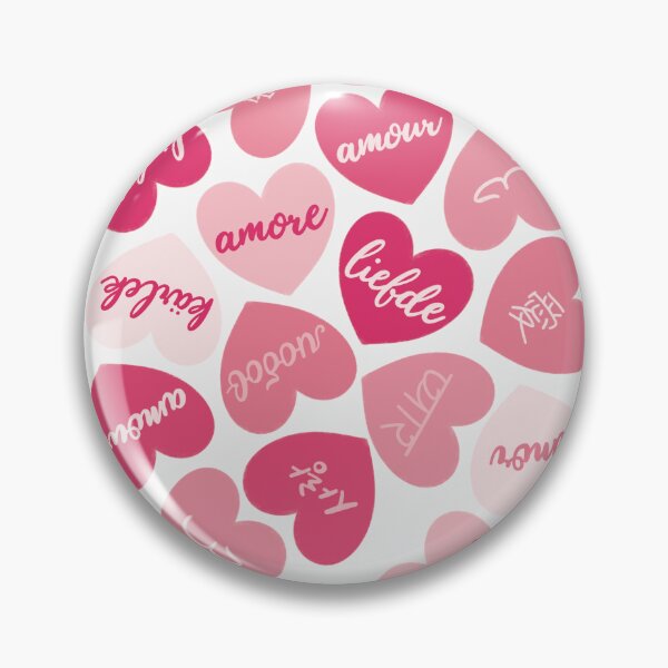 Item preview, love in different languages pink pattern designed and sold by winterpumpkin.