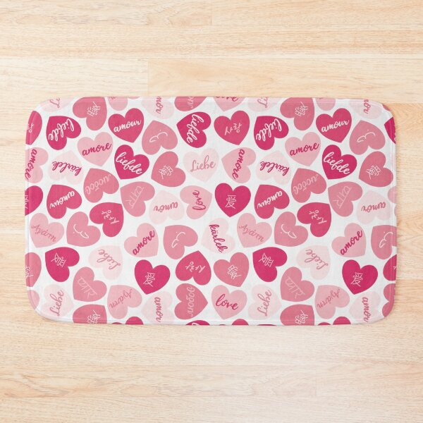 Item preview, love in different languages pink pattern designed and sold by winterpumpkin.
