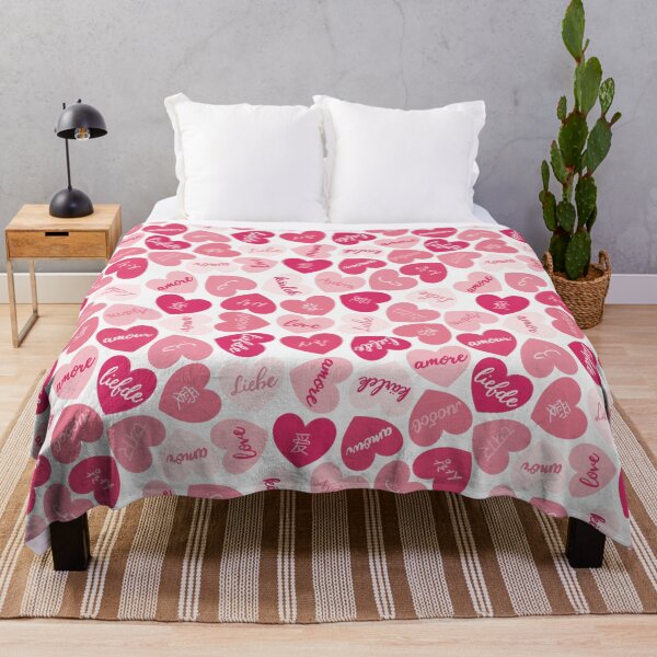 Item preview, love in different languages pink pattern designed and sold by winterpumpkin.