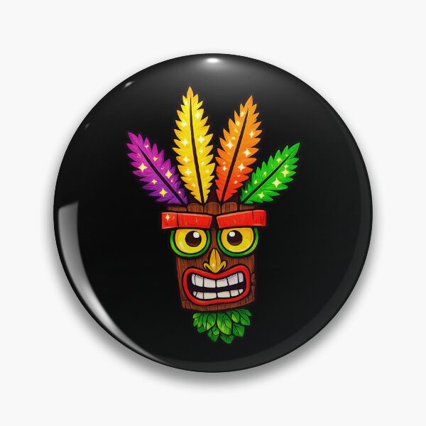 Item preview, Crash Aku Aku Mask Illustration designed and sold by DogLord.