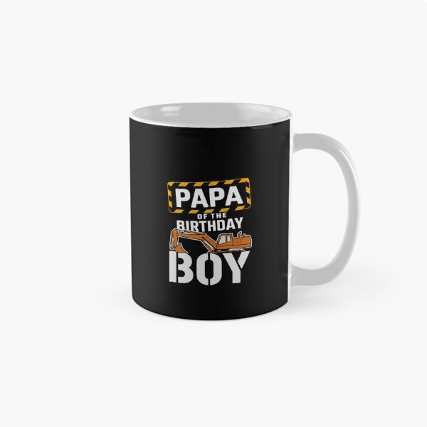 Item preview, vehicle construction excavator Papa of the Birthday Boy  designed and sold by PowAcademy.