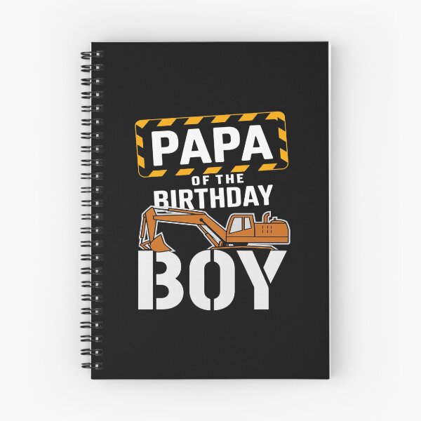 Item preview, vehicle construction excavator Papa of the Birthday Boy  designed and sold by PowAcademy.