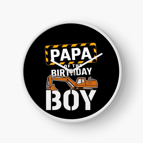 Item preview, vehicle construction excavator Papa of the Birthday Boy  designed and sold by PowAcademy.