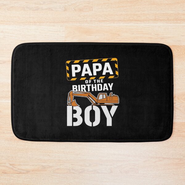 Item preview, vehicle construction excavator Papa of the Birthday Boy  designed and sold by PowAcademy.