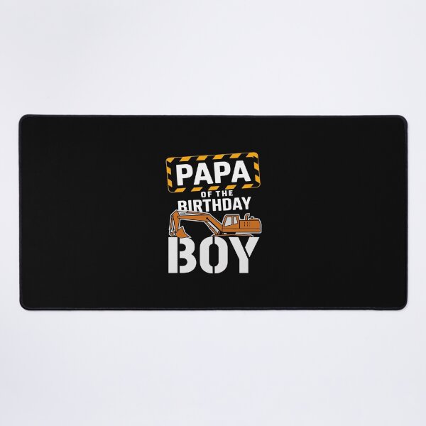 Item preview, vehicle construction excavator Papa of the Birthday Boy  designed and sold by PowAcademy.