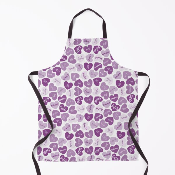 Item preview, love in different languages purple pattern designed and sold by winterpumpkin.
