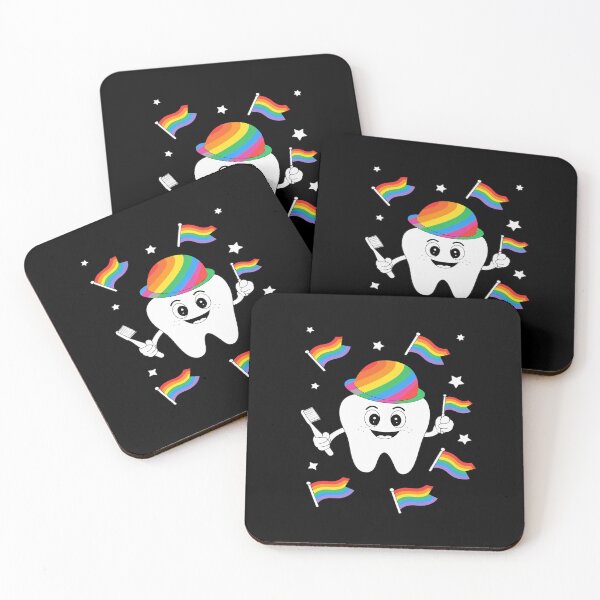 Item preview, Gay Dentist Tooth Rainbow Flag LGBT Pride Dental Men Women  designed and sold by MythWoot.
