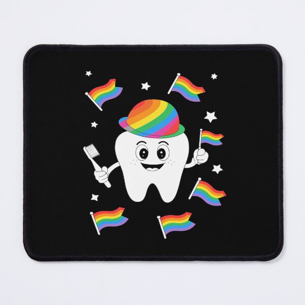 Item preview, Gay Dentist Tooth Rainbow Flag LGBT Pride Dental Men Women designed and sold by MythWoot.