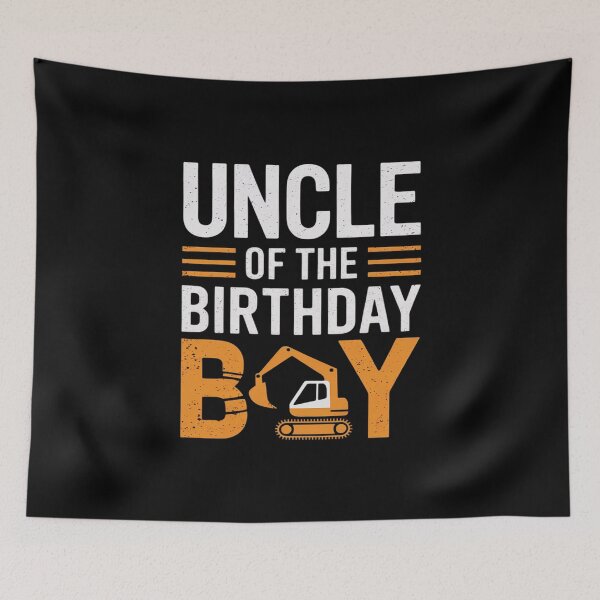Item preview, vehicle construction excavator Uncle of the Birthday Boy  designed and sold by AquaKiev.