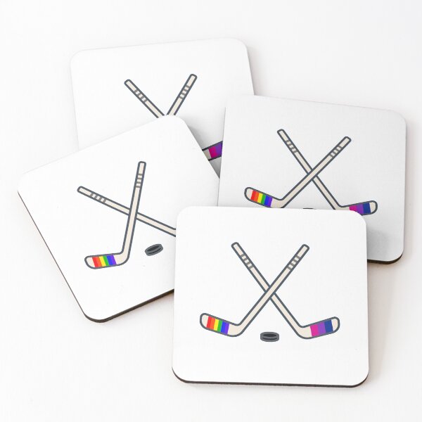 Item preview, Pride tape hockey sticks - gay and bi flags, Heated Rivalry, Ilya Rozanov, Shane Hollander, Hollanov, Boston Raiders, Montreal Metros, rainbow designed and sold by RosefinchArt.
