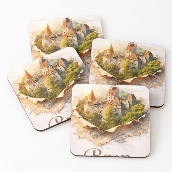 Item preview, Bran Castle Romania – diorama Map 3D Illustration designed and sold by darekkocurek.