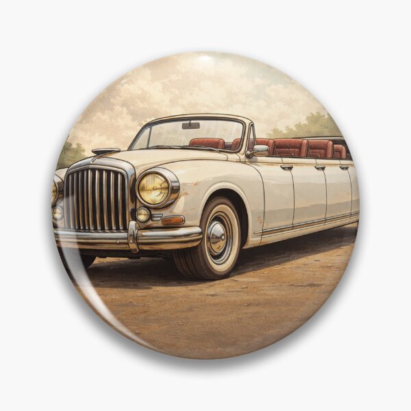 Item preview, Auto Vintage Convertible Limousine - Retro Classic Car Illustration designed and sold by CzipipitoStudio.