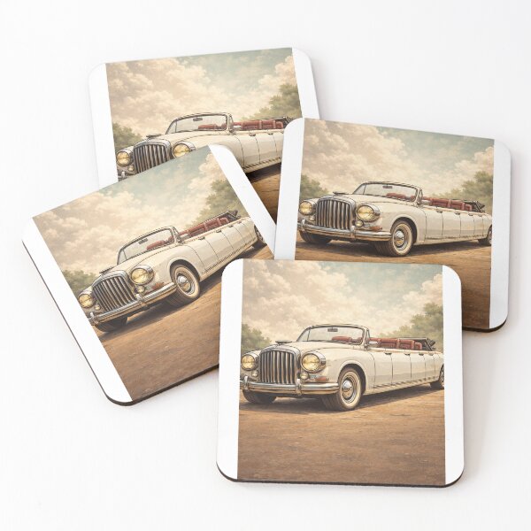 Item preview, Auto Vintage Convertible Limousine - Retro Classic Car Illustration designed and sold by CzipipitoStudio.