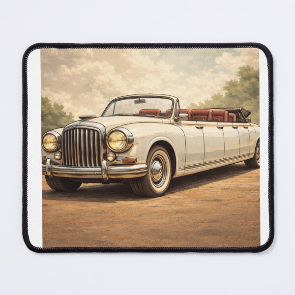 Item preview, Auto Vintage Convertible Limousine - Retro Classic Car Illustration designed and sold by CzipipitoStudio.
