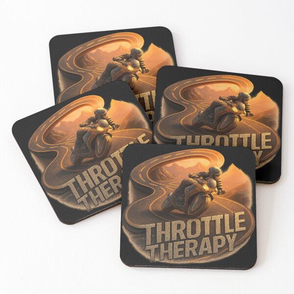 Item preview, Throttle Therapy - Sunset Ride Typography designed and sold by MKreative Studio.