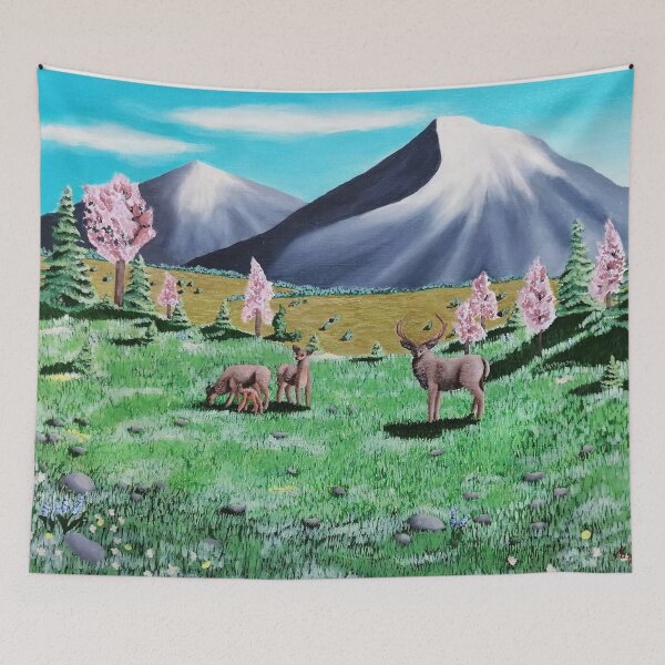 Item preview, Traweling deer designed and sold by "mariadreamart".