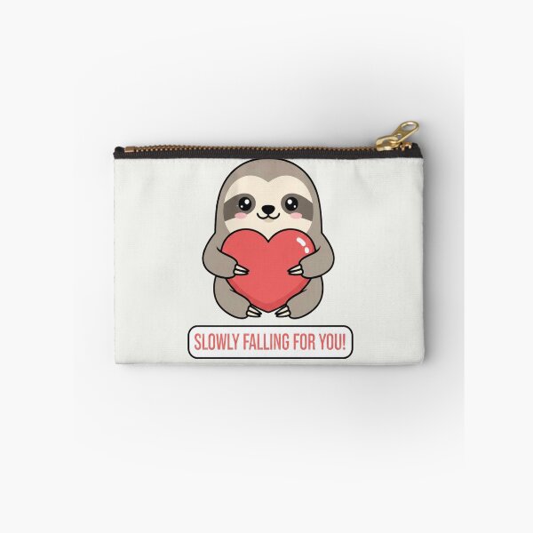 Item preview, Adorable Minimalist Kawaii Sloth Holding Red Heart Sticker designed and sold by arup7980.