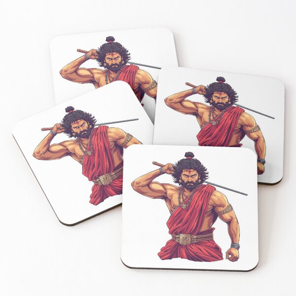 Item preview, Vijay Fierce Ancient Indian Warrior Illustration – Power, Valor & Mythic Strength designed and sold by Vvmd.