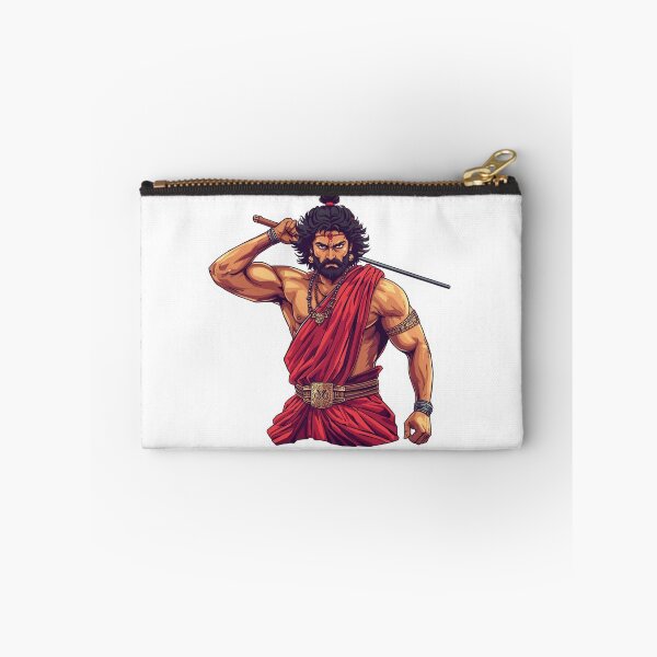 Item preview, Vijay Fierce Ancient Indian Warrior Illustration – Power, Valor & Mythic Strength designed and sold by Vvmd.