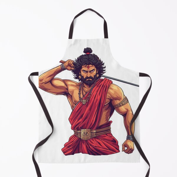 Item preview, Vijay Fierce Ancient Indian Warrior Illustration – Power, Valor & Mythic Strength designed and sold by Vvmd.
