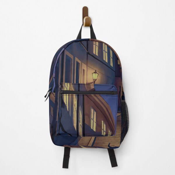 Item preview, Prague at Dusk - Atmospheric Cityscape Art Print with Black Cat designed and sold by darekkocurek.