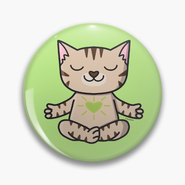 Item preview, Meditating Cat designed and sold by cat-and-raven.