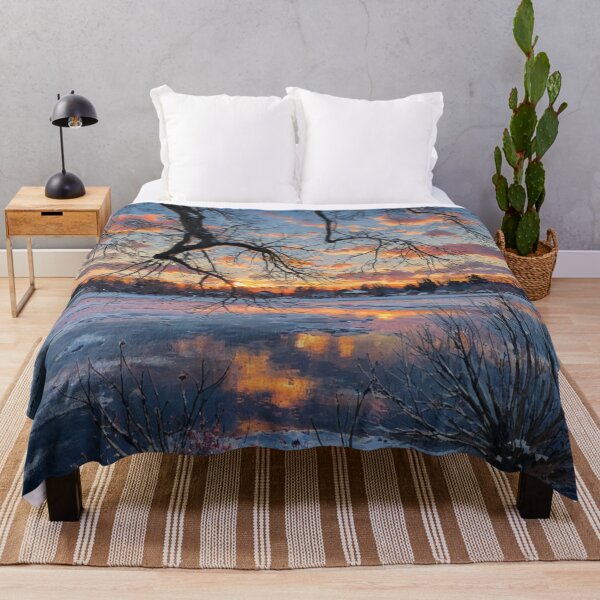 Item preview, A winter evening at Maschsee lake, Hanover designed and sold by sid1802.