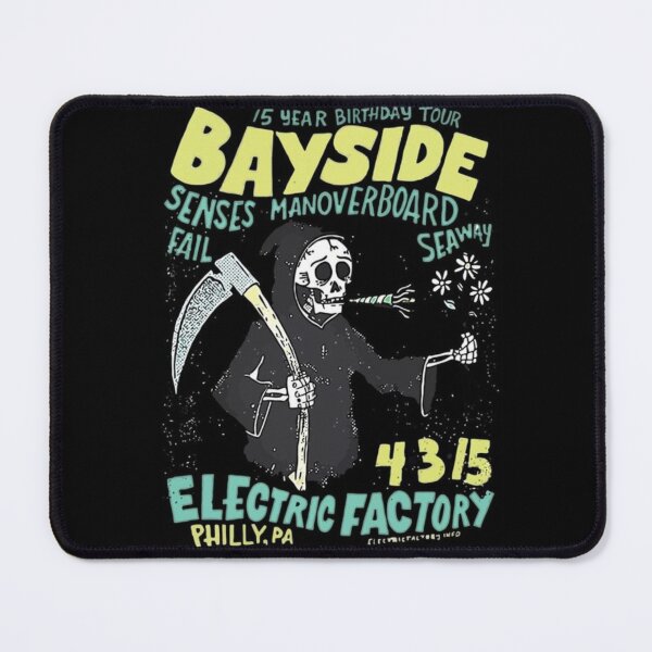 Item preview, Bayside Man Overboard Senses Fail Electric Factory Poster designed and sold by Jaimeftw.