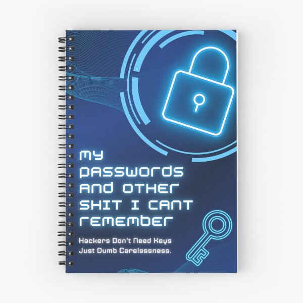 Item preview, Neon Lockdown: The Ultimate Password Notebook designed and sold by ShadeScapeArt.