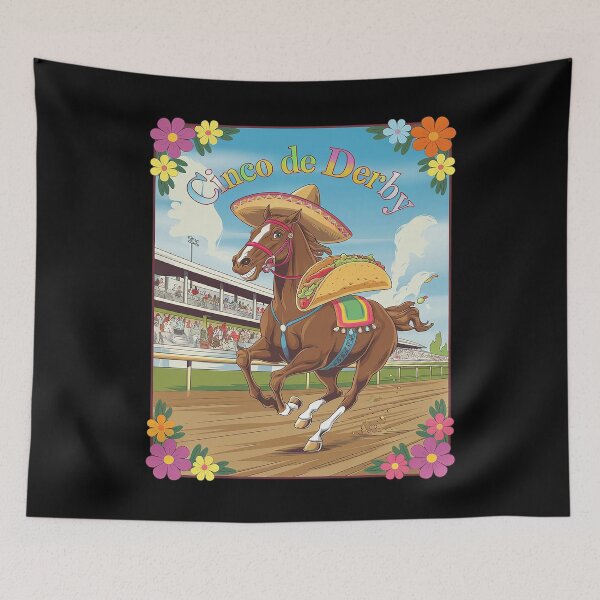 Item preview, Cinco De Derby Horse Racing Taco Idea  designed and sold by PowAcademy.