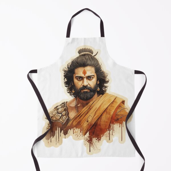 Item preview, Vijay Fierce Ancient Indian Warrior Illustration – Power, Valor & Mythic Strength designed and sold by Vvmd.