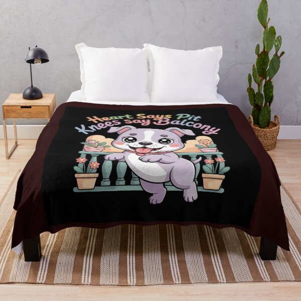 Item preview, Heart Says Pit Knees Say Balcony – Cute Kawaii Dog Tee designed and sold by Viktorio Art Shop.