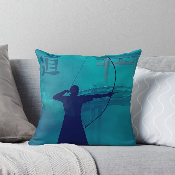 Item preview, Kyudo Archer - Japanese Zen Archery in Misty Landscape designed and sold by darekkocurek.